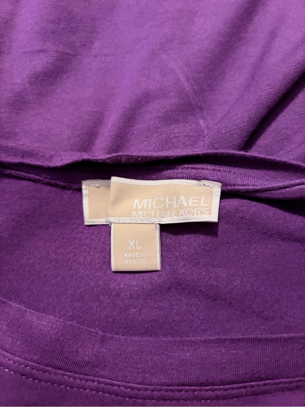 Michael Kors Violet Crewneck Short Sleeve Tee - Picture 3 of 5